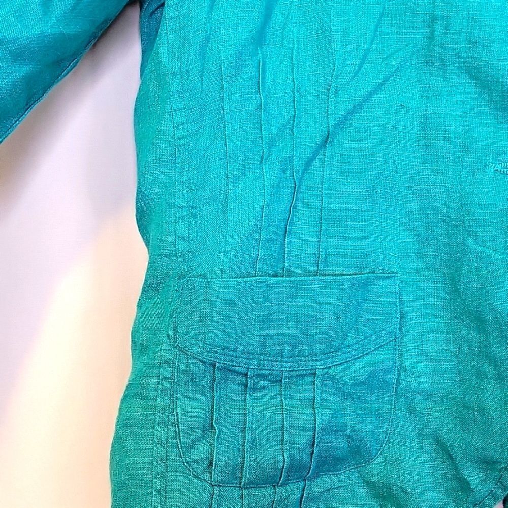 Chico's. Linen Jacket. Size 1. EUC - Picture 4 of 9